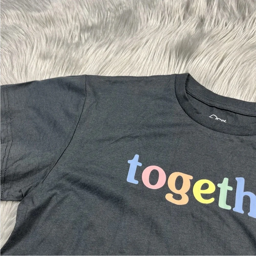 Art Class Girls Gray Together Boxy T Shirt Size Large